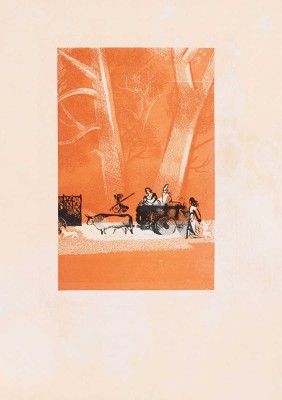 Епифанов Геннадий Дмитриевич. Иллюстрация к кн.: Сервантес М. Назидательные новеллы. В 2-х т. М.; Л.: Academia, 1934